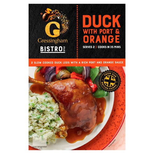 Gressingham Bistro Duck Legs With Port & Orange 