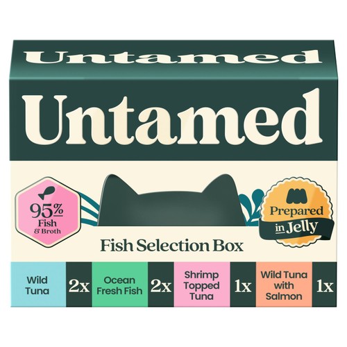Untamed Fish Selection Box In Jelly Cat Food 6 x 75g