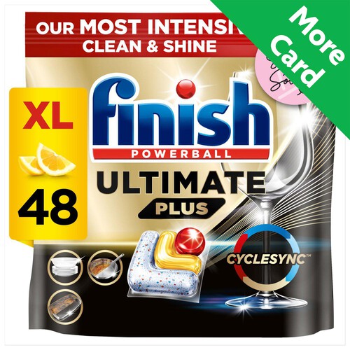 Finish Ultimate Plus Lemon Dishwasher Tablets 