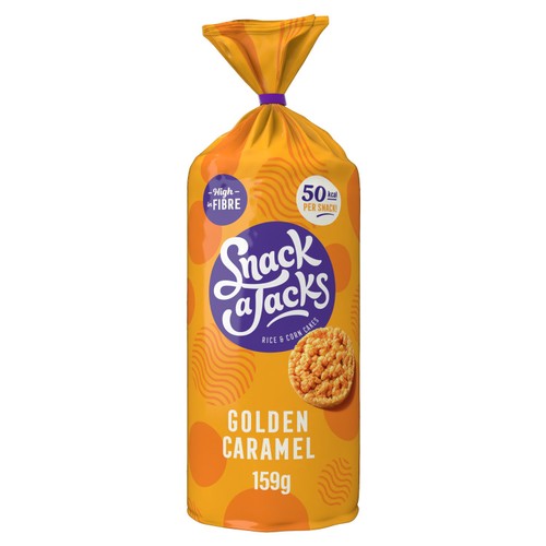 Snack A Jacks Jumbo Caramel Sharing Rice Cake Crisps