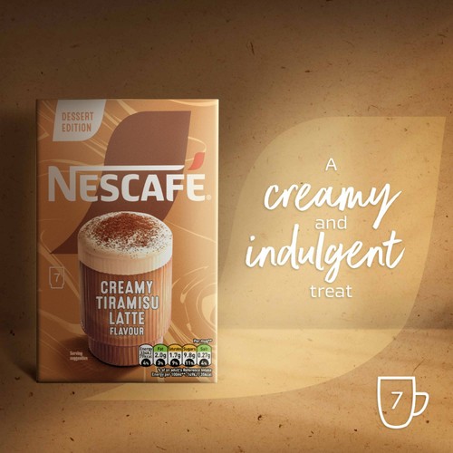 Nescafe Frothy Tiramisu Latte Coffee 7 Sachets 