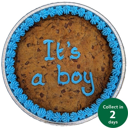 Giant 10" Chocolate Cookie It's a Boy (Serves 10)   FTO
