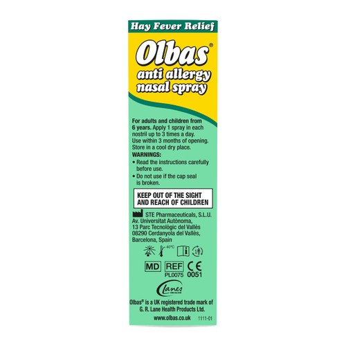 Olbas Anti Allergy Spray 