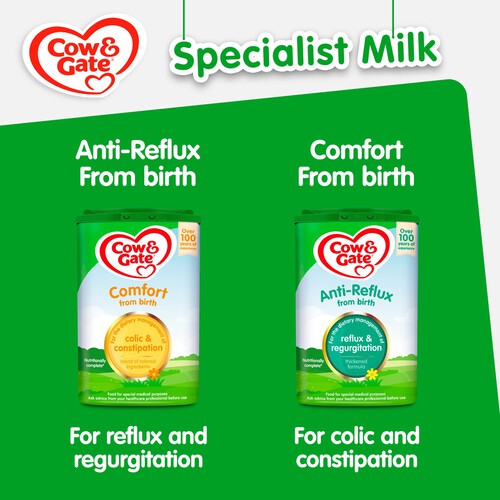 Cow & Gate Anti-Reflux Baby Milk Formula From Birth