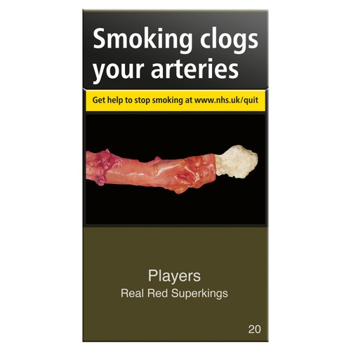 Players Real Red Superkings Cigarettes