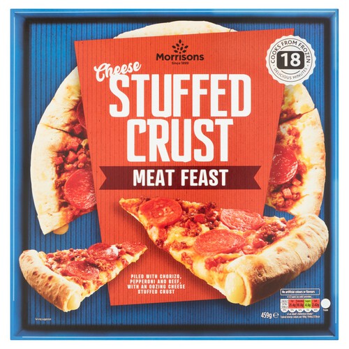 Morrisons Meat Feast Stuffed Crust Pizza 