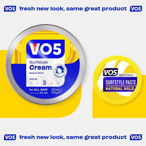  VO5 Surfstyle Paste Natural Hold   150ml