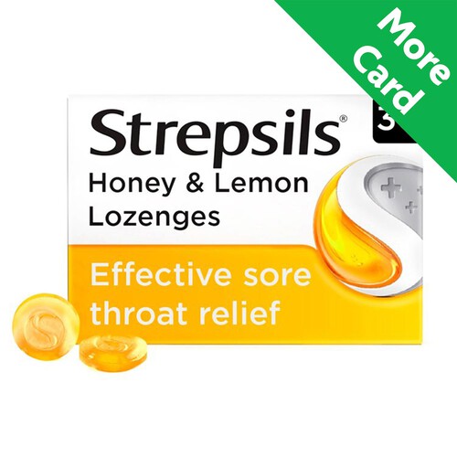 Strepsils Honey & Lemon for Sore Throat Lozenges