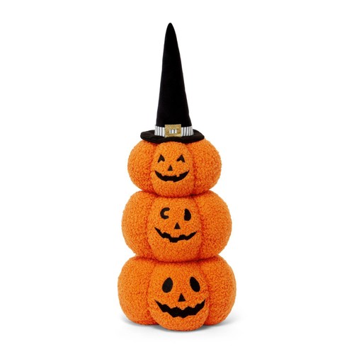 Morrisons Halloween 3 Stack Of Boucle Pumpkins