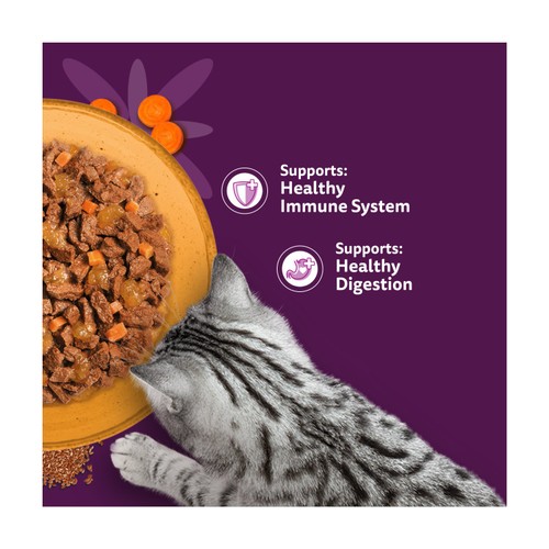 Whiskas 1+ Cat Pouches Superfoods With Poultry In Jelly