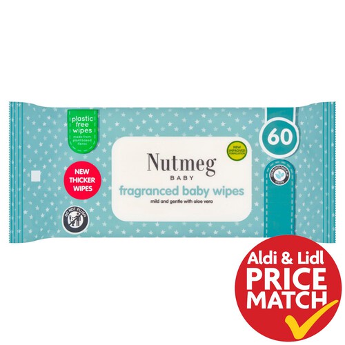 Nutmeg Fragranced Baby Wipes