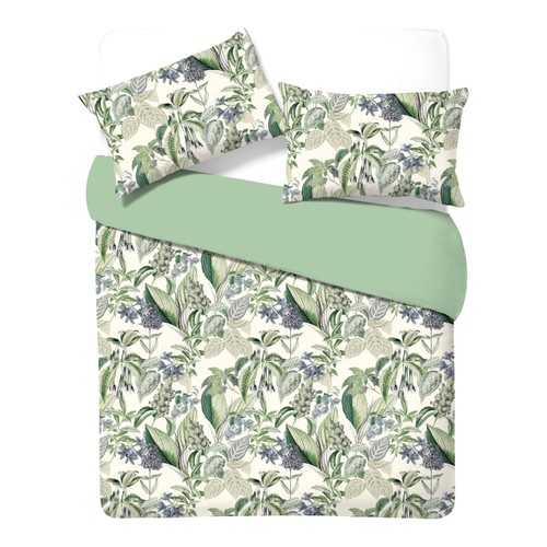 Nutmeg Home 100% Cotton Tropical Garden Duvet Set King