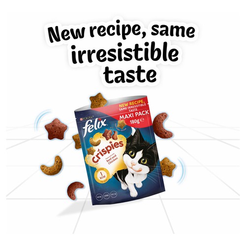 Felix Crispies Cat Treats Beef & Chicken