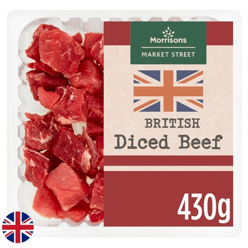 Morrisons british diced beef