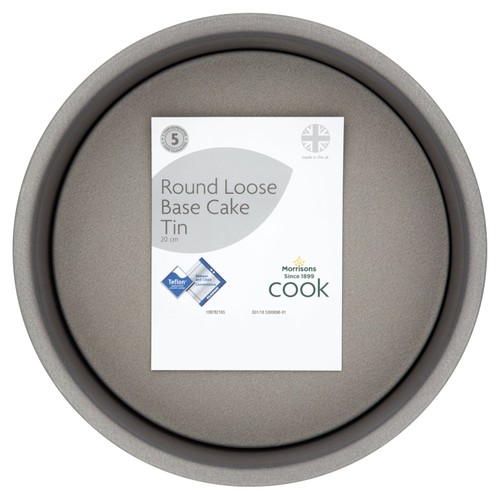Morrisons Round Loose Base Cake Tin 