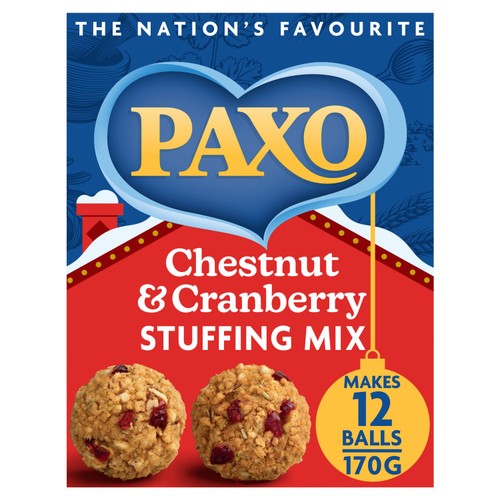 Paxo Chestnut & Cranberry Stuffing Mix 170g