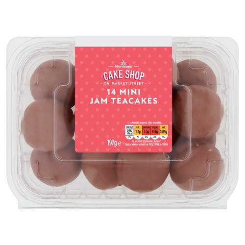 Morrisons mini milk chocolate jam teacakes
