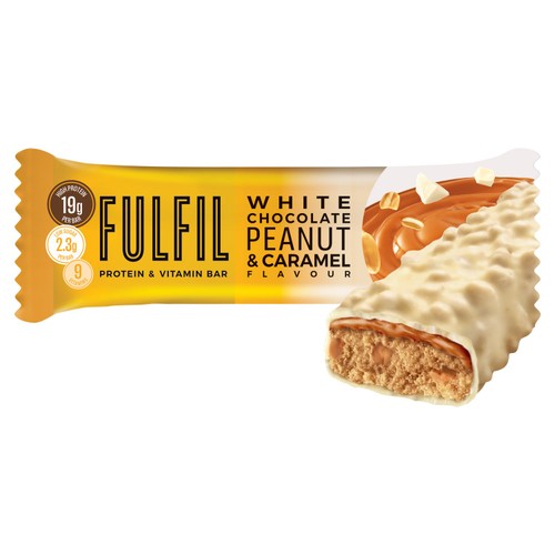 Fulfil White Chocolate Peanut & Caramel Flavour Vitamin & Protein Bar 55g