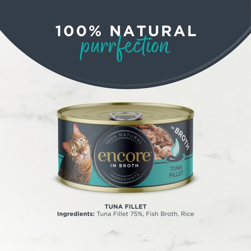 Encore Cat Tin, Tuna Fillet in Broth