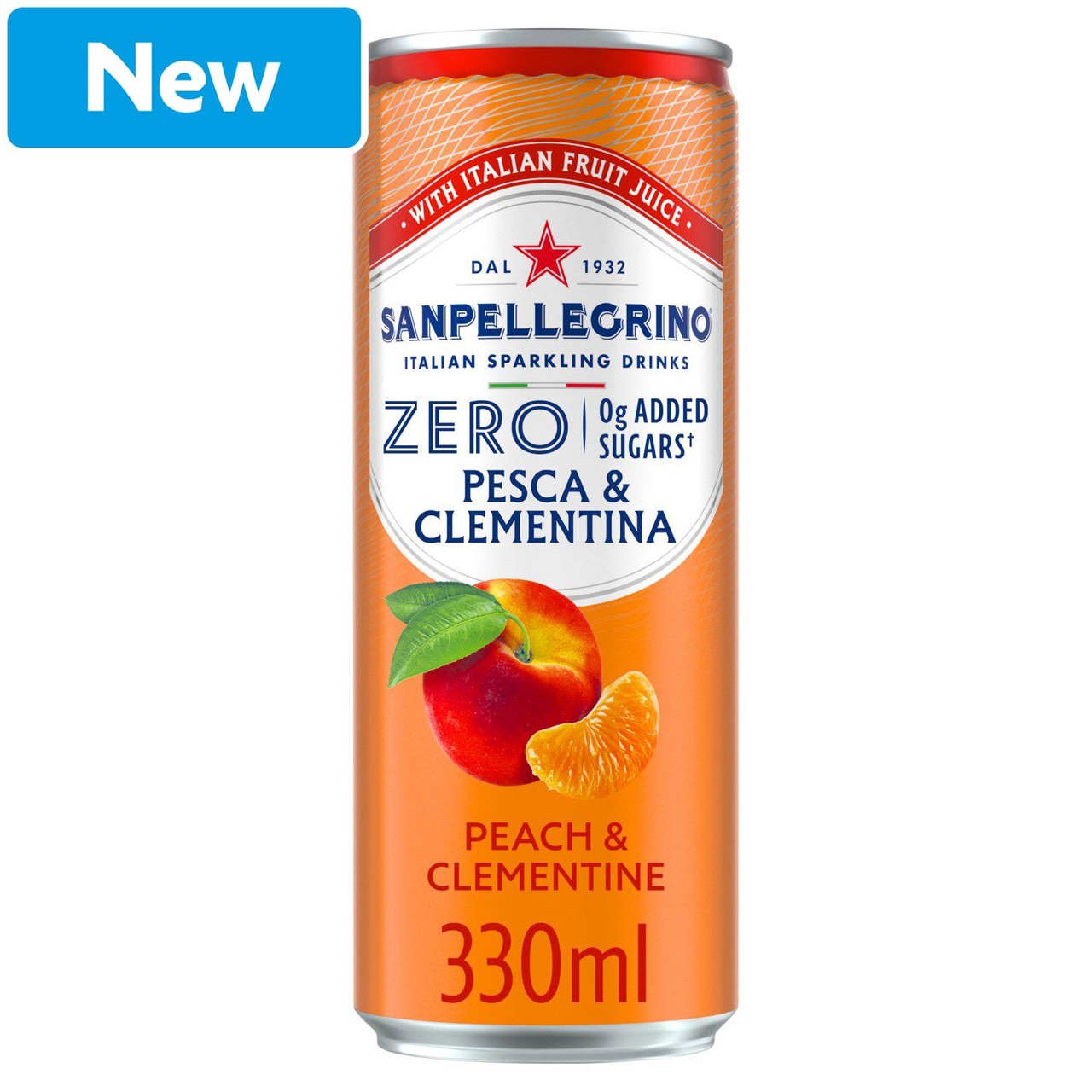 San Pellegrino Zero Peach & Clementine 6x330ml