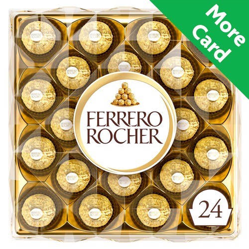 Ferrero Rocher Milk Chocolate Pralines Gift Box 24 Pieces