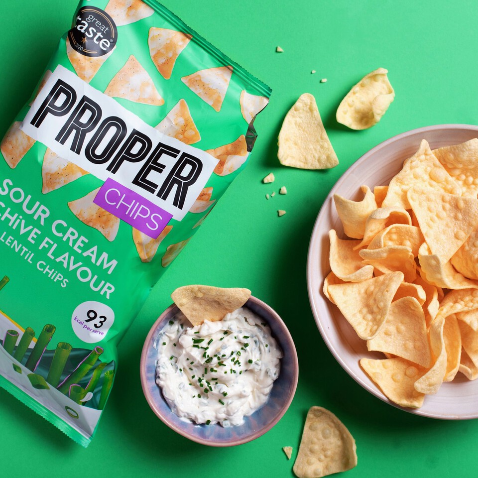 Properchips Sour Cream & Chive Flavour Lentil Chips Morrisons Online