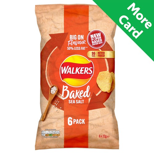 Walkers Baked Sea Salt Snacks Crisps 