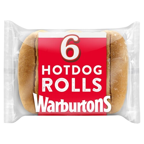 Warburtons Sliced Hotdog Rolls