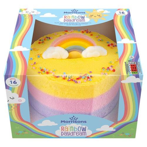 Morrisons Rainbow Celebration Cake