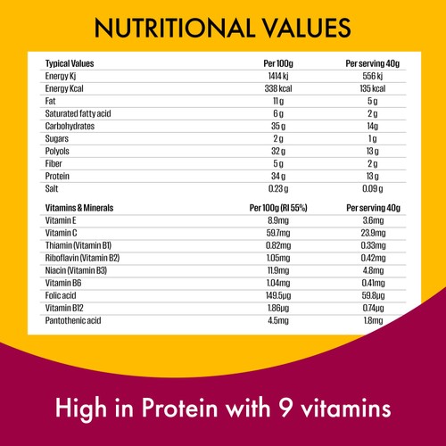 Fulfil Protein + Vitamin Bar Milk Chocolate Brownie 40g