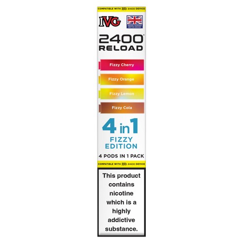 IVG 2400 reload 4 pod pack fizzy edition