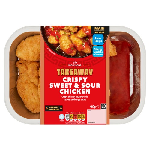 Morrisons Takeaway Crispy Sweet & Sour Chicken   400g