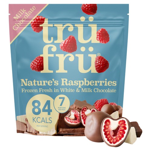Trufru Raspberry White & Milk Choc 