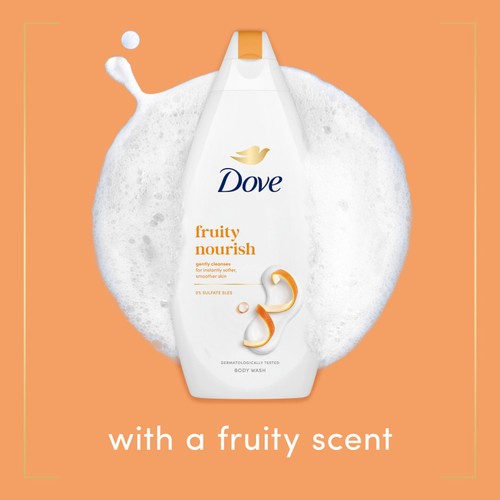 Dove Fruity Nourish Body Wash Shower Gel  450ml