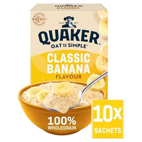 Quaker Oat So Simple Classic Banana Porridge Sachets