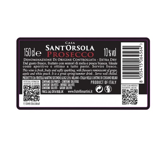 Sant Orsola Prosecco Magnum 1.5L