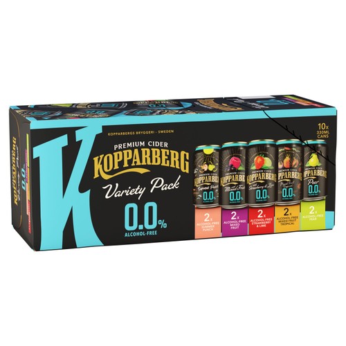 Kopparberg Variety Alcohol Free Cans 10x330ml