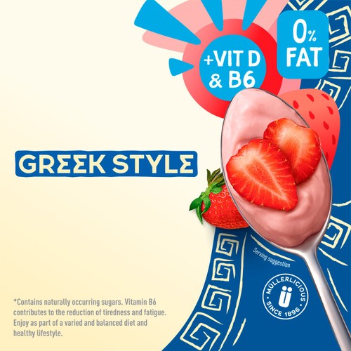 Muller Light Greek Style Strawberry Yogurt