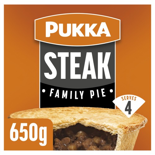 Pukka steak family pie