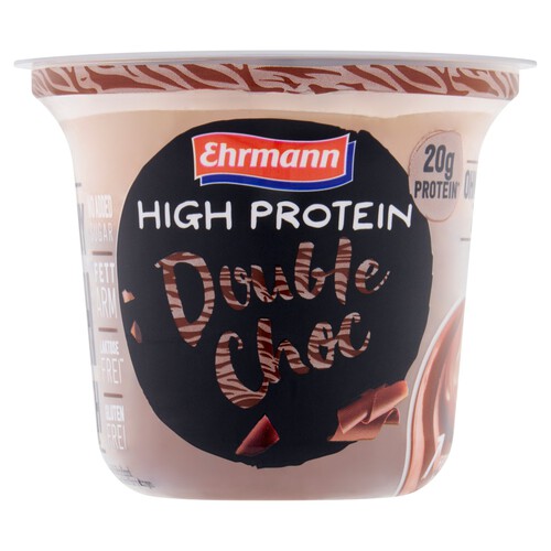 Ehrmann High Protein Double Choc Pudding & Topping