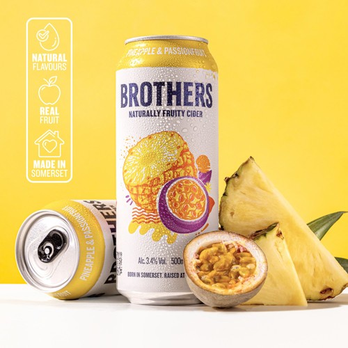 Brothers Pineapple & Passionfruit Cider 500Ml