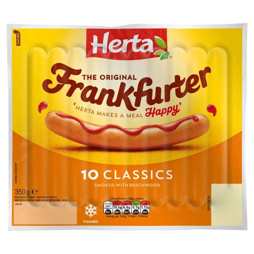 Herta Classic Frankfurter 10 Pack