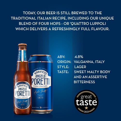 Birrificio Angelo Poretti Italian Lager Cans 4x440ml