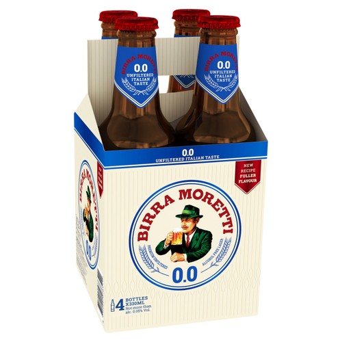 Birra Moretti Zero Alcohol Free 4x330ml