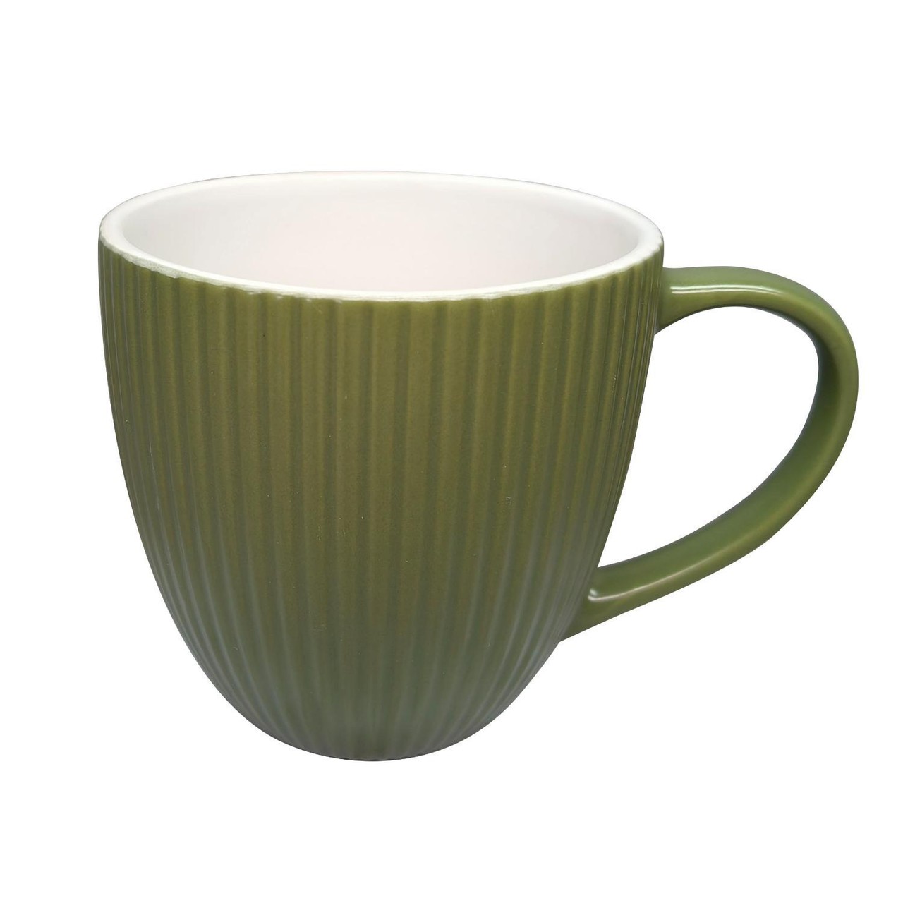 Nutmeg Home Ridged Value Mug Green