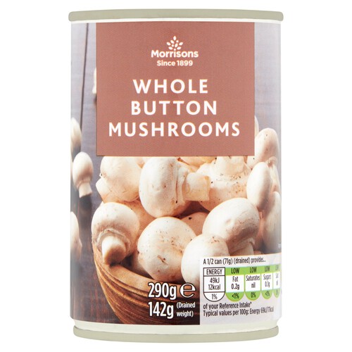 Morrisons Whole Button Mushrooms (290g)