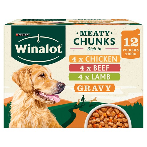 Winalot Meaty Chunks Mixed In Gravy Wet Dog Food 