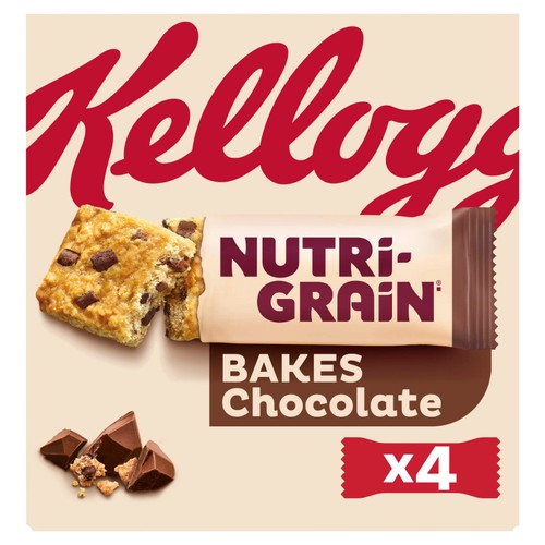 Kellogg's Nutri-Grain Bakes Chocolate Snack Bars 4x180g