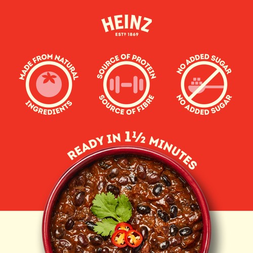 Heinz Chilli Black Beans Microwave Pouch