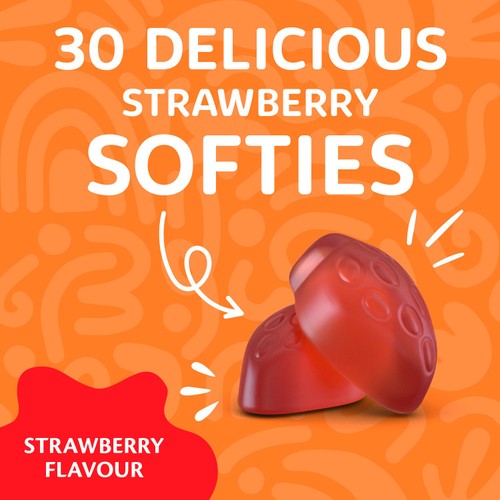 Haliborange Kids Iron & Vit C Strawberry Flavour Softie 